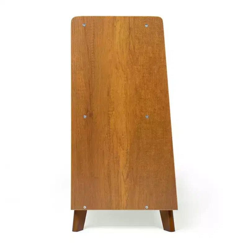 Libreria per bambini a 2 ripiani, stile moderno di metà secolo, Legno/Bianco