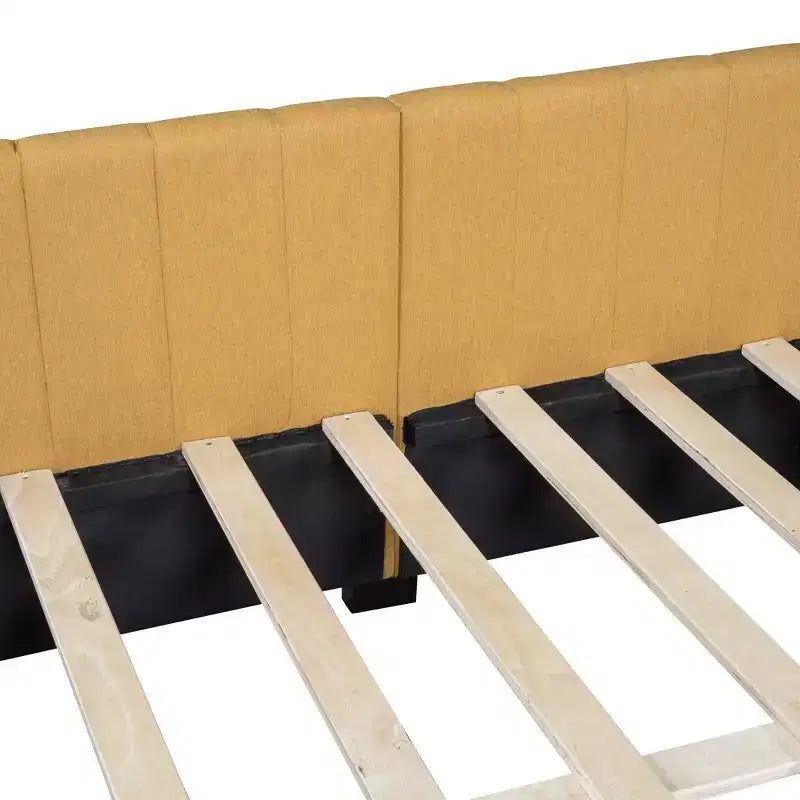Letto da giorno imbottito a una piazza e mezza con 2 cassetti portaoggetti