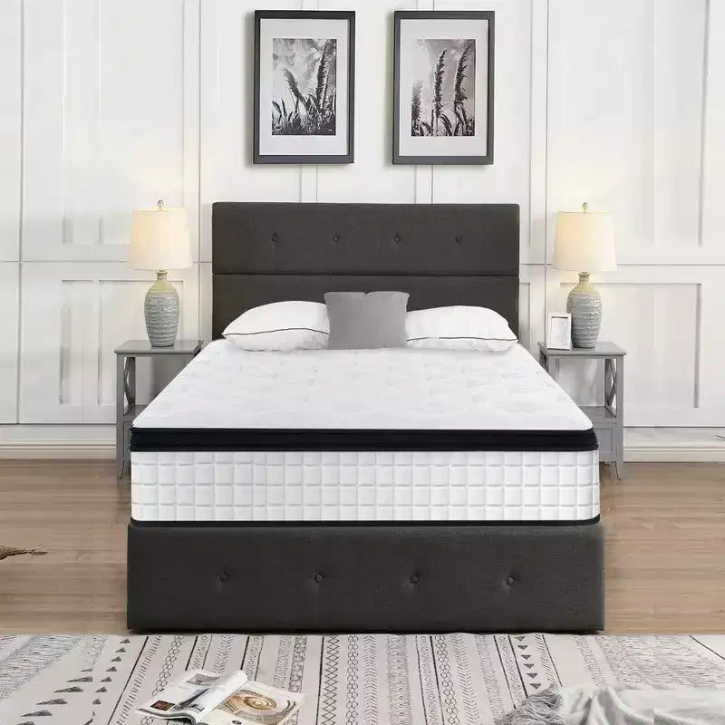 GDFStudio Cliff Modern 12 Breathable Cool Cover and Memory Foam Hybrid Mattress