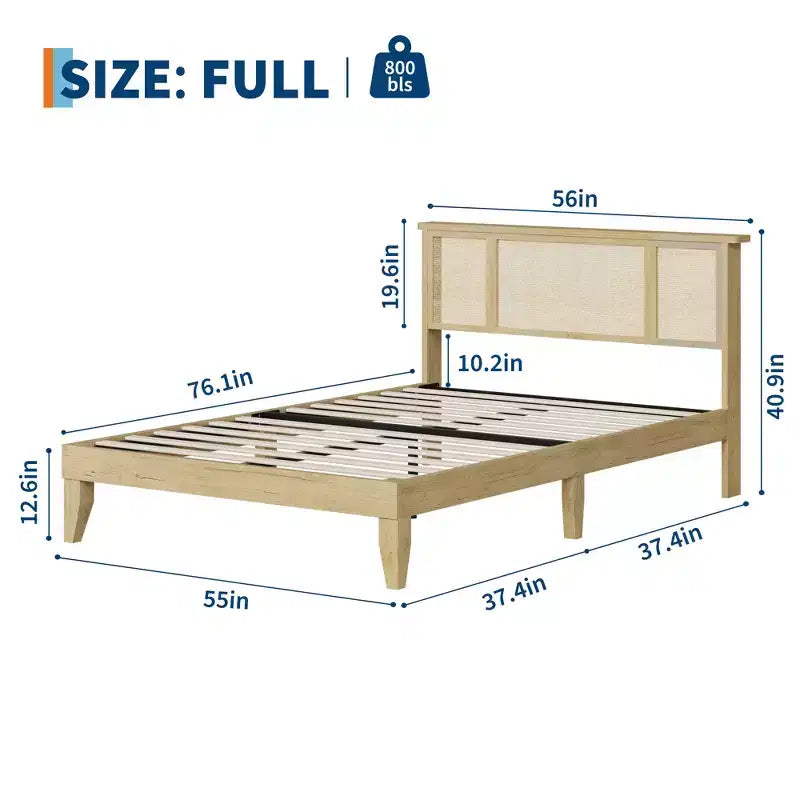Giroletto con testiera in rattan