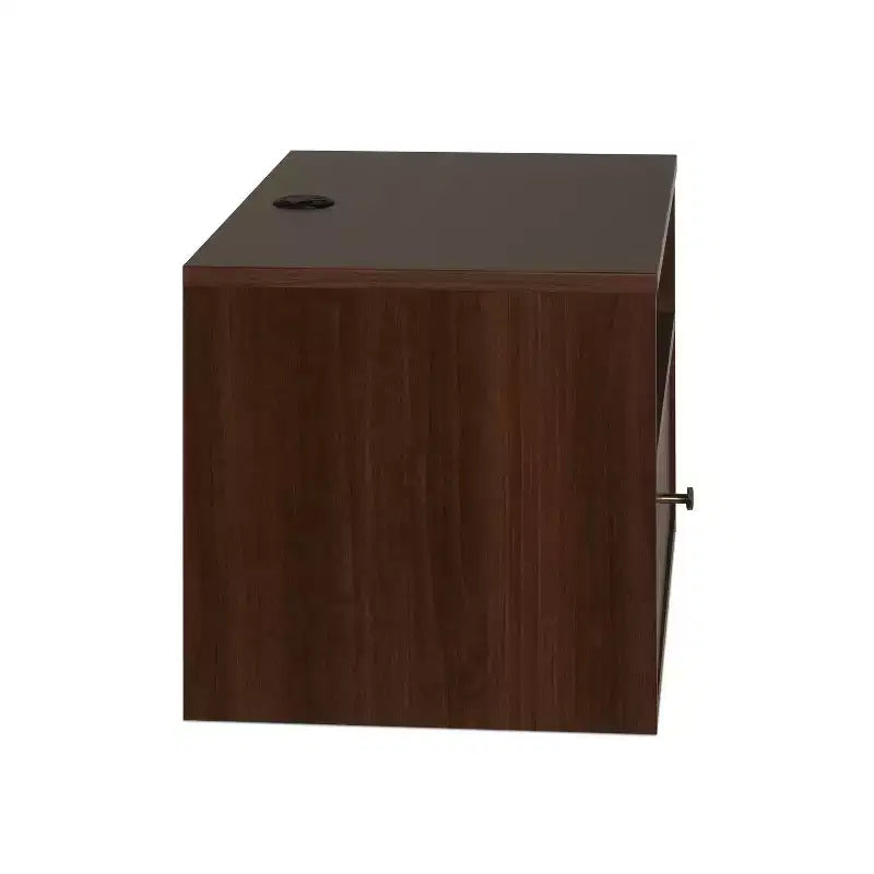 Comodino Sospeso con 1 Cassetto e Ripiano Aperto