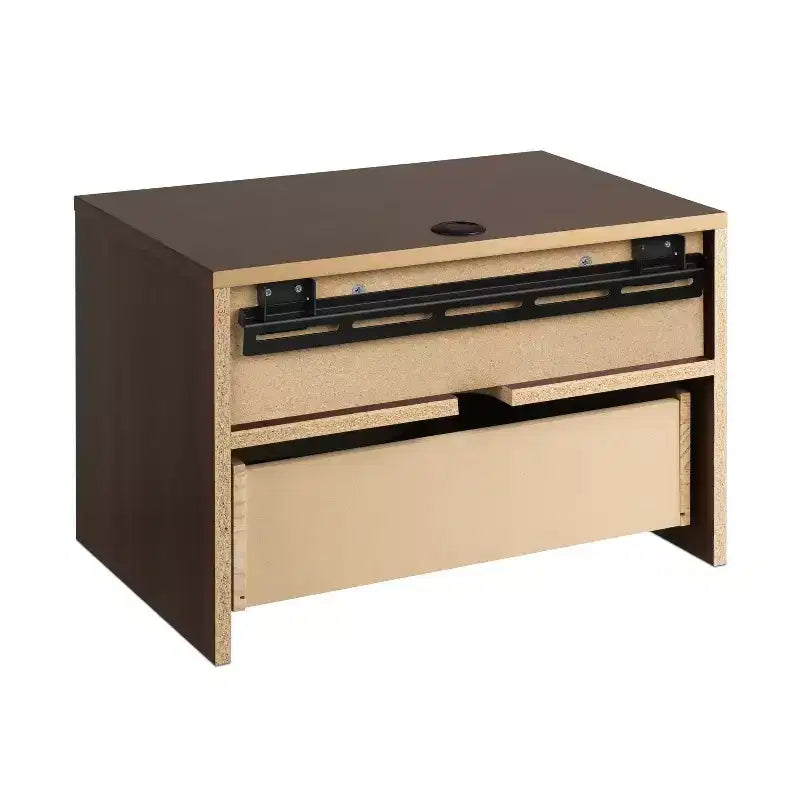 Comodino Sospeso con 1 Cassetto e Ripiano Aperto